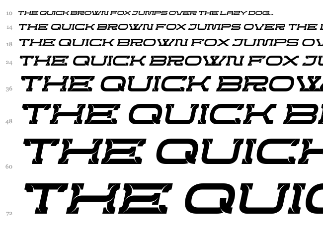 Creword font waterfall